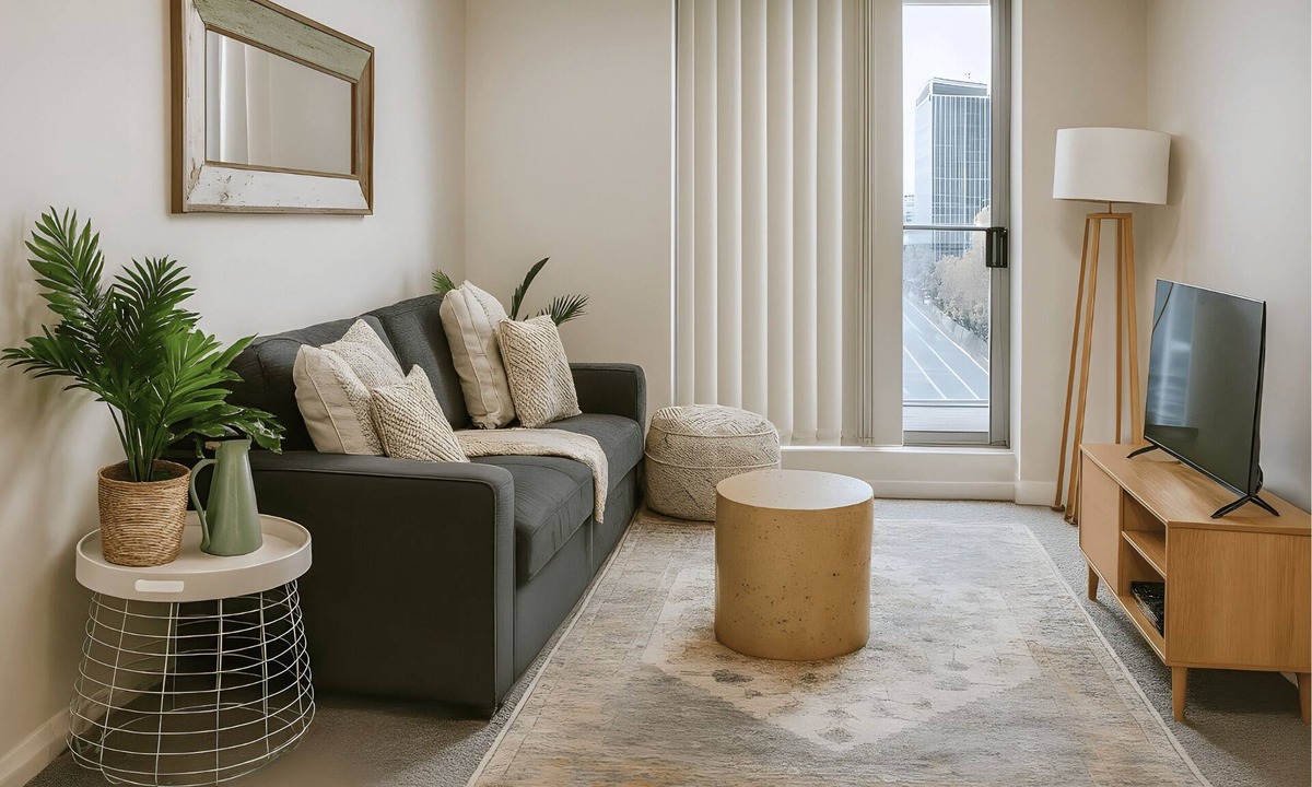 Chatswood Apartment | Chatswood- HELP1 Help Street - Stylish 1BR with Balcony Pool Views Near Chatswood Station
