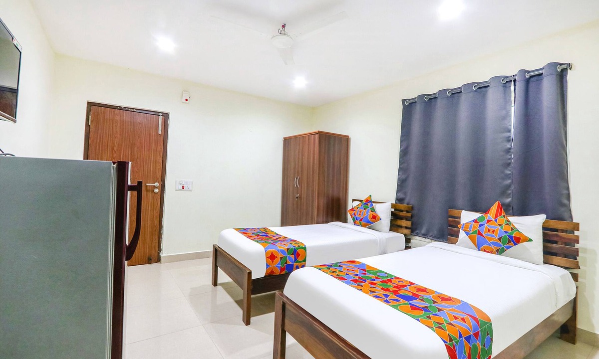 Madhapur Hotel | FabHotel Blue Spring - Near Hi-tech City Metro Station