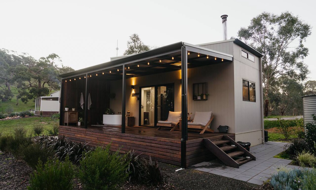 Flaxman Valley Cabin | Heritage - Heritage is a romantic tiny house for two, inspired by the rich heritage and character of the Barossa Valley.