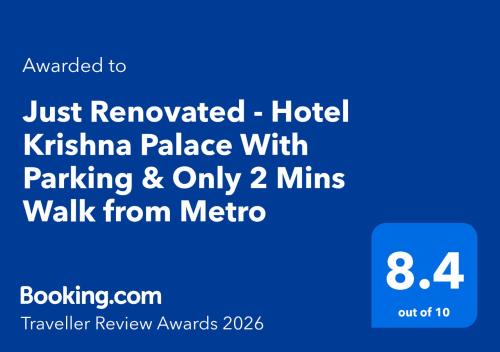 Paharganj Hotel | Just Renovated - Hotel Krishna Palace With Parking - New Delhi, Paharganj