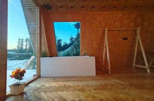 Theog Ski Chalet | A shape cabin, Private jacuzzi