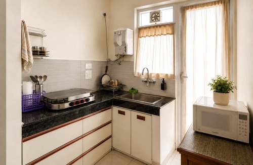 Zirakpur Apartment | Aerohub Suites: Himalayan Foothills Escape Cozy 1BHK in Zirakpur, NearChandigarh