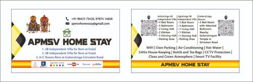Tiruvannamalai Villa | APMSV Home Stay, AshtaLinga 4Bh Villla