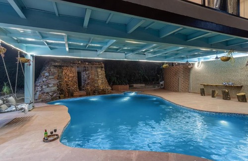 Faridabad Apartment | ELIVAAS Signature 3 BHK with Treehouse & Pvt Pool - Handa's Gateway