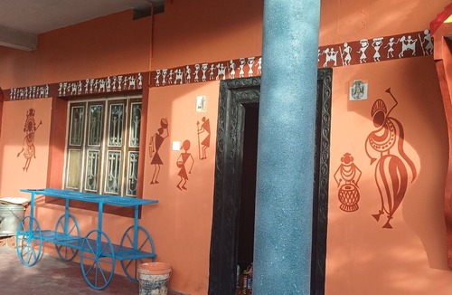 Malpe House | Just 50 steps Papanasini riverbank. To the right, Padukare Beach,