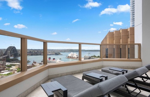 The Rocks Apartment | The Rocks Harbour Escape Resort Living and City View