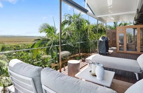 Peregian Beach House | Unique Beachside Treetop House Overlooking Noosa National Park for EPIC Sunsets.