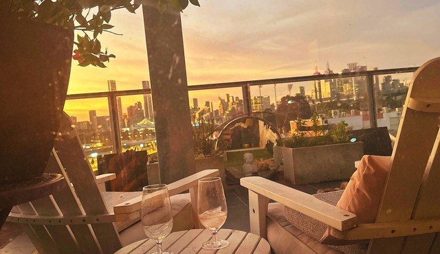 Location + possibly the biggest private balcony in Richmond- Overlooks MGC, AAMI in Richmond