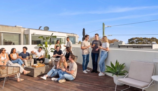 The Barkly Scene with Rooftop Retreat in St Kilda