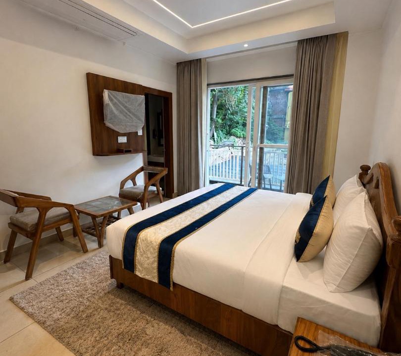 Dharamshala Hotel | The Grand Indra Resort # Central Heated & Air Cooled # Lift # Parking # Restaurant # Rooftop # Dharamshala