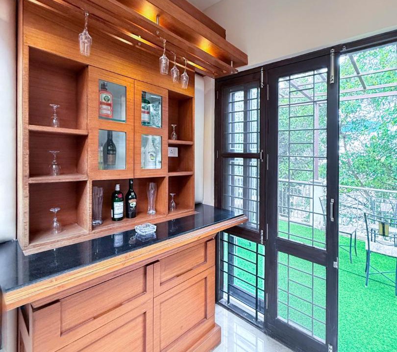 Whitefield Villa | Lagoon Luxe 4BHK Luxury Terrace Pool Villa with Private Theatre & Pool Table by Spacez