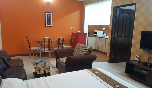 Family Double Room, Multiple Beds, Kitchen