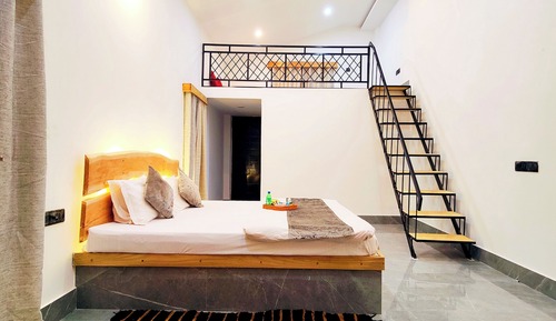 Family Studio, Balcony, Garden View