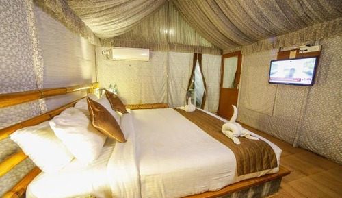 Luxury Tent, Balcony, Garden View