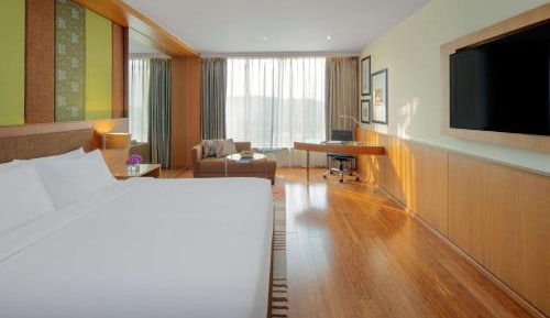 Business Class Room with Bath tube with Complimentary One Way Airport Transfer , 20% discount on Laundry Services , 15% of on Food & Soft Beverages and Complimentary In-Room Refreshments with Cookie Platter provided one per stay