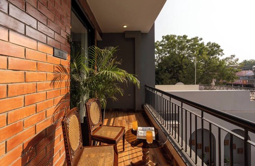 Malviya Nagar Hotel | Alaya Stays Ramalaya Room with balcony