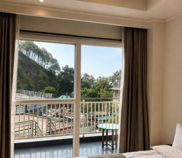 Dharamshala Hotel | The Grand Indra Resort # Central Heated & Air Cooled # Lift # Parking # Restaurant # Rooftop # Dharamshala