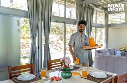 Nagamangala Villa | StayVista at SIHAYA with bathtub, mountain view & AC