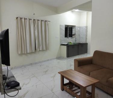 Chikkamagaluru Apartment | Kalpavrukksha Luxury Service Apartment Unit 2 - 1BHK, 2 Bathroom Single cotFully Furnished