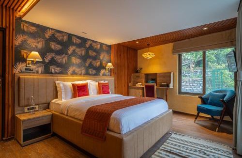 Shyamkhet Villa | ELIVAAS Signature Blushing Pines 3 BHK With Attic and Classy Interiors