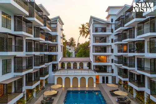 Imperial Avtara Poolside Apartments by StayVista near Calangute Beach